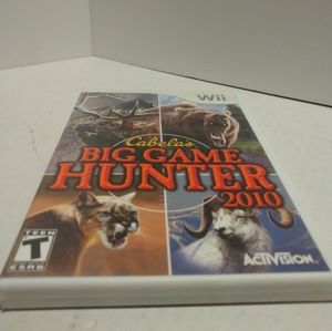 Wii game. Cabela's BIG GAME HUNTER 2010
